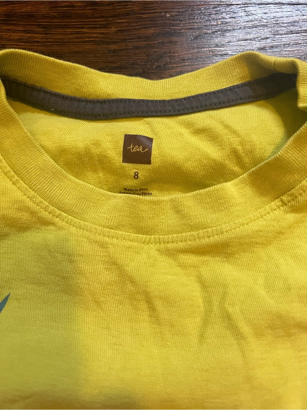 Tea Collection Yellow Long-Sleeve Tee with Blue & Black Bull Graphic - Picture 2 of 2
